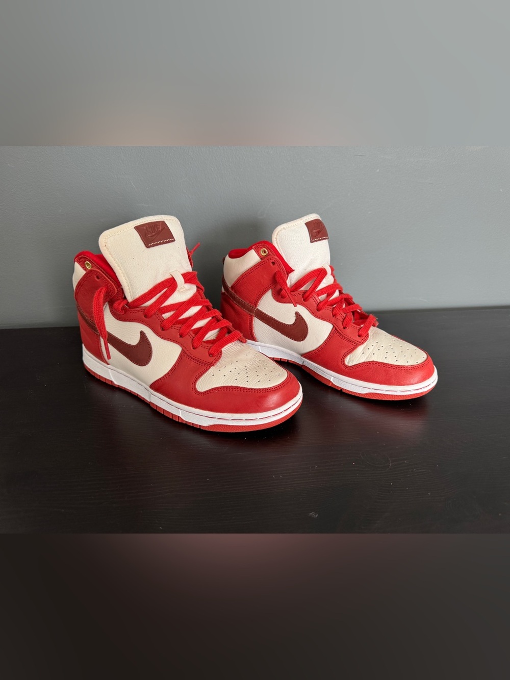 Nike Dunk High Cinnabar White Orange Women Size 8